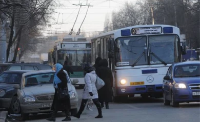 В центре Воронежа парализовано движение