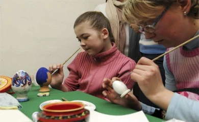 Воронежцев научили делать пасхальные сувениры