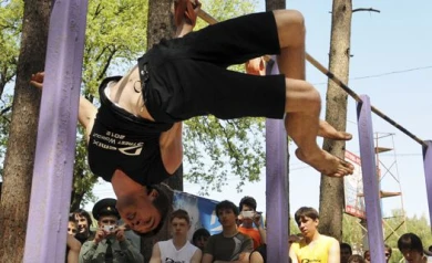 В Воронеже прошли всероссийские соревнования по дворовой гимнастике