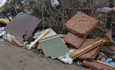 Жителей Левобережного района накажут за мусор у домов