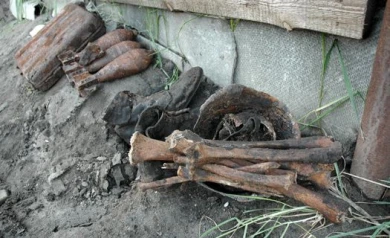 Под Воронежем поисковики обнаружили останки 47 воинов Красной армии