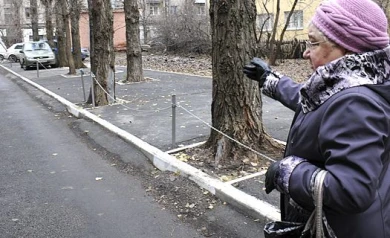 Предприимчивые воронежцы захватывают дворы под частные парковки