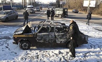 В Воронеже взорвалась машина охранного предприятия: один пострадавший