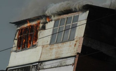 В Советском районе женщина заживо сгорела в квартире на 7-м этаже