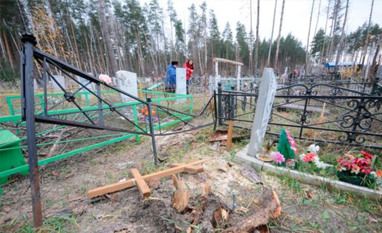 Вандалами, разгромившими сельское кладбище, оказались 8-летние дети