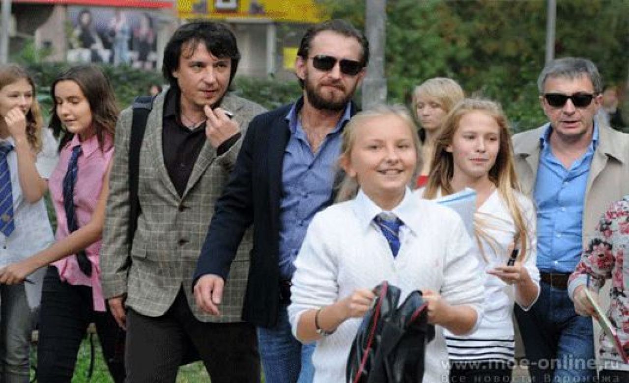 Константин Хабенский на открытии студии в Воронеже