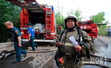 В Воронеже у цирка в пятиэтажке сгорела квартира