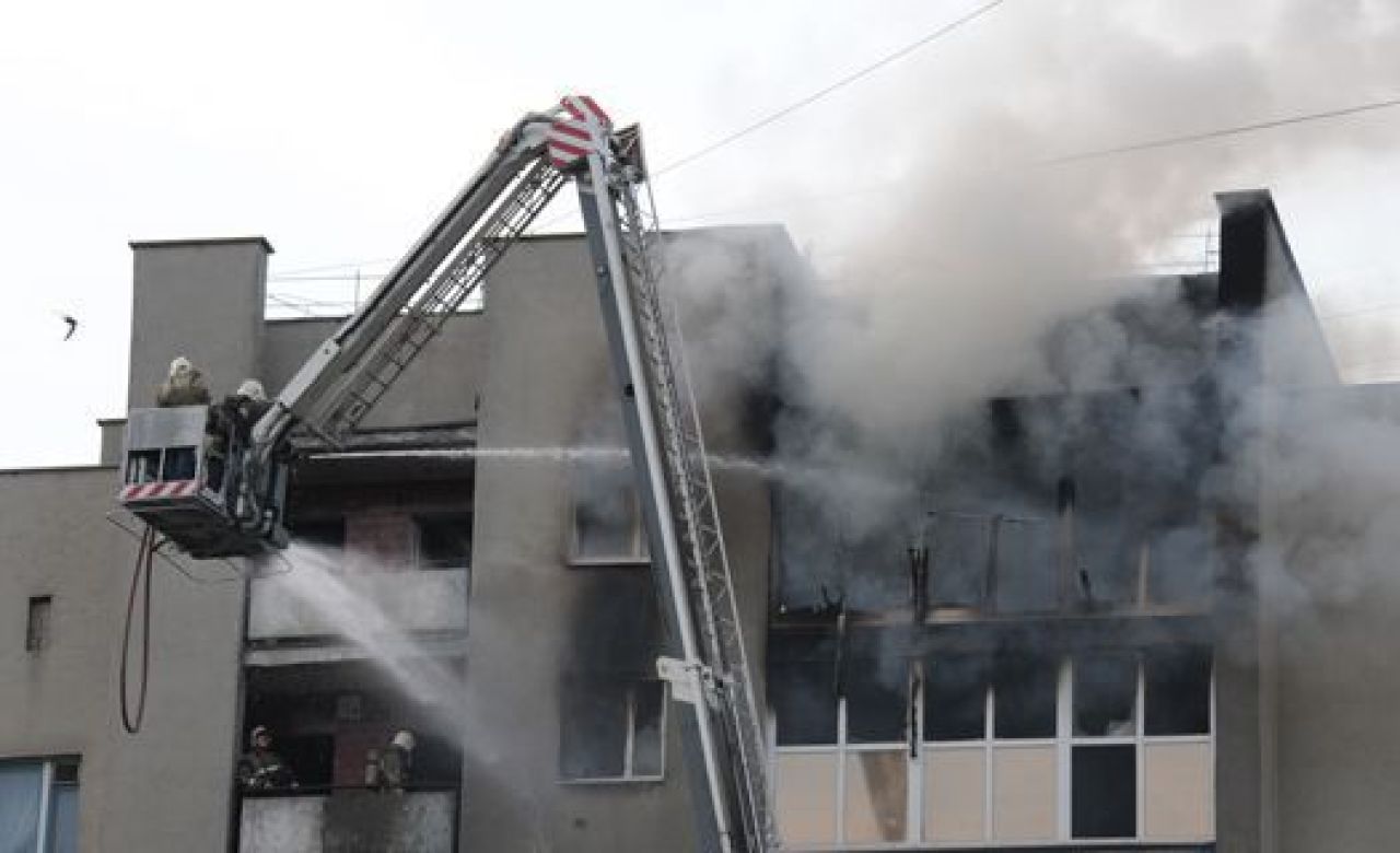 Пожар на проспекте Труда.