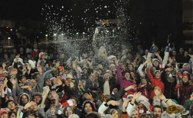 Съёмки комедии «Ёлки-3» в Воронеже завершились распитием шампанского и взрывом хлопушек