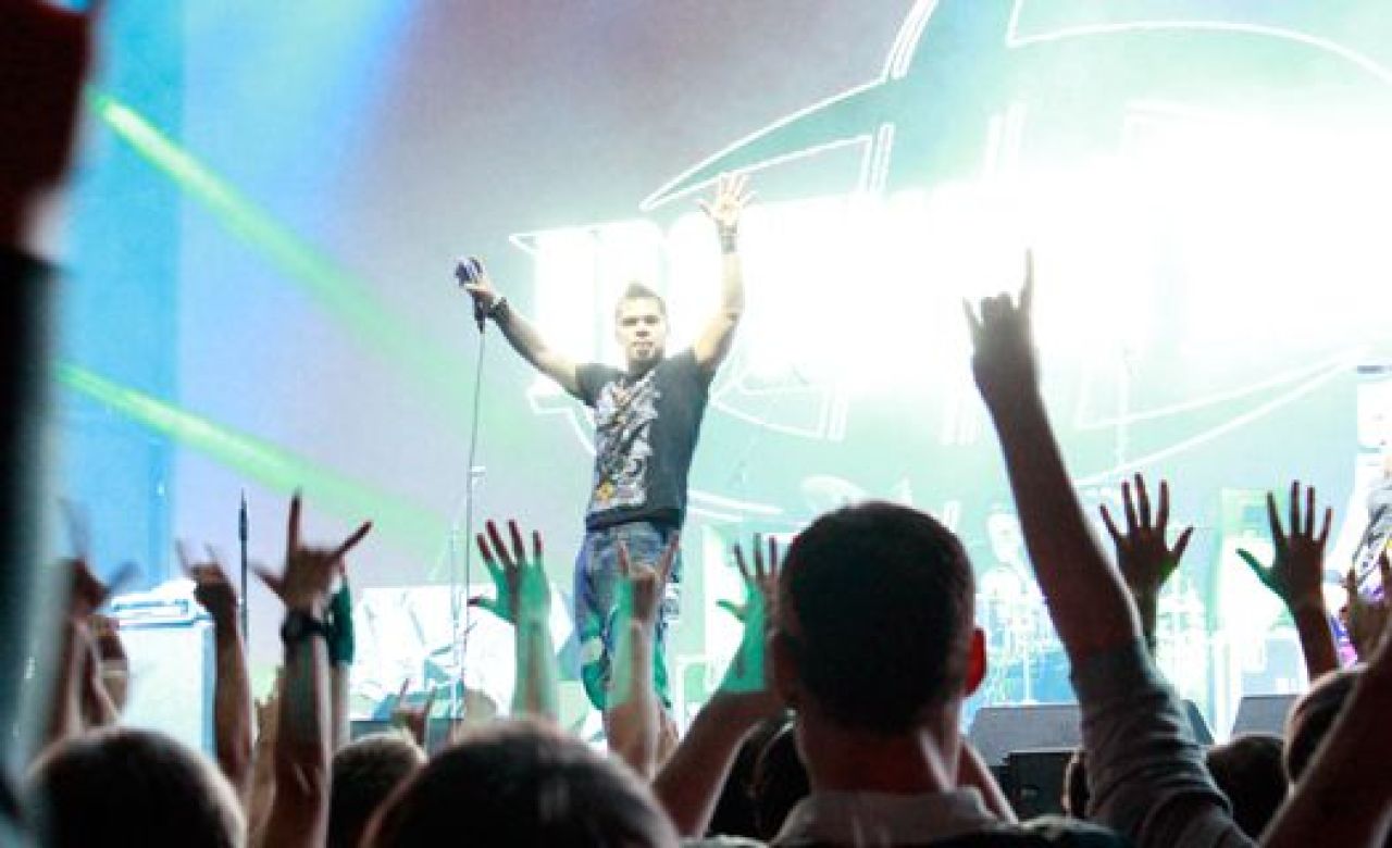 Группа Drowning Pool в Воронеже.