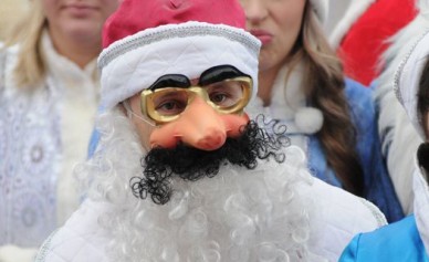 За руль воронежских троллейбусов сел Дед Мороз