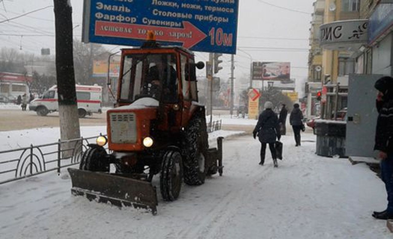 Снег в Воронеже. Март 2013 года