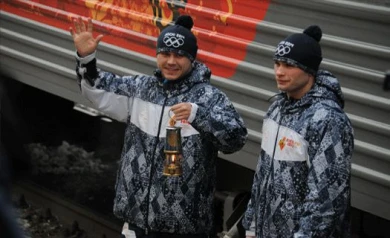 В Воронеж прибыл олимпийский огонь