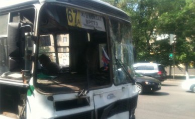 В Воронеже в столкновении двух маршруток пострадали несколько пассажиров