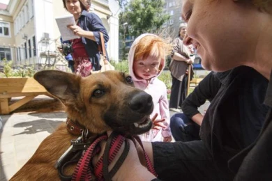 У воспитанников реабилитационного центра появились четвероногие доктора