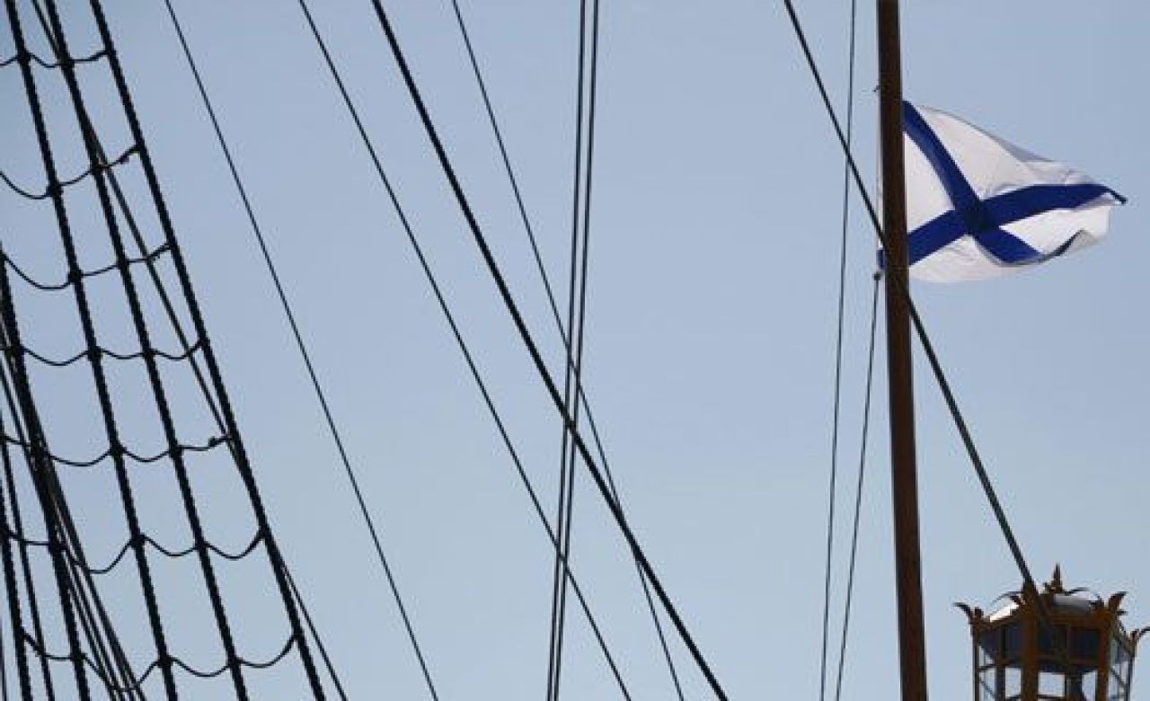 На «Гото Предестинации» подняли Андреевский флаг