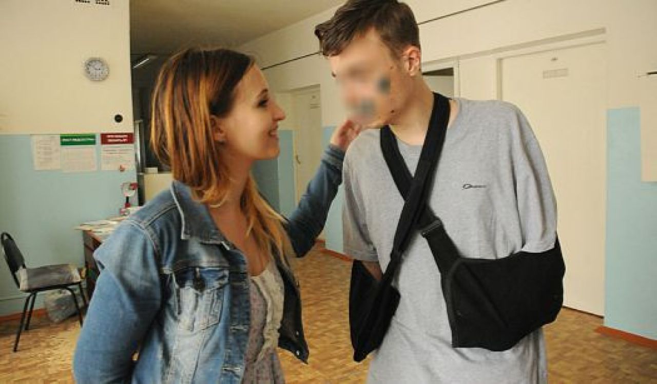 Воронежский  файерщик и его девушка