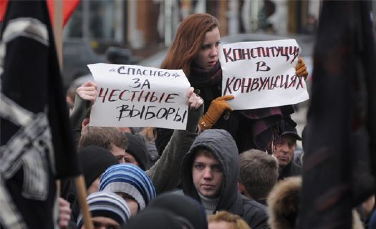 Митинг за честные выборы в Воронеже в 2012 году