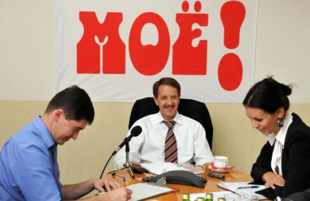 Алексей Гордеев на прямой линии в редакции "МОЁ!" в 2009 году