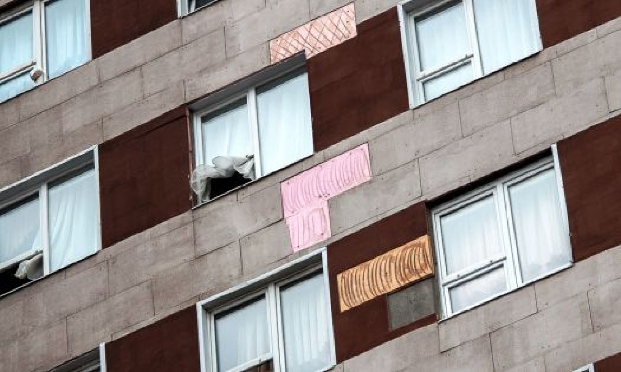 Отвалившаяся отделка БСМП