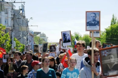Необыкновенное единение продемонстрировали участники акции «Бессмертный полк»