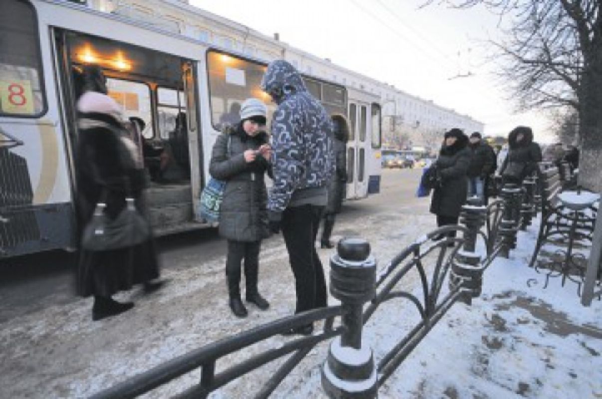 В Воронеже в центре города убрали автобусную остановку