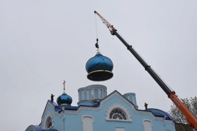 На храм пророка Самуила установили новые купола