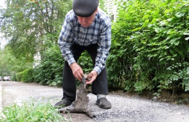 В Воронеже отремонтированная дорога липнет к ногам пешеходов