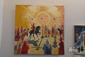 На снимке картина «Снова копье судьбы»