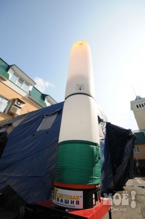 Смотр готовности воронежских спасателей для отправки на Дальний Восток