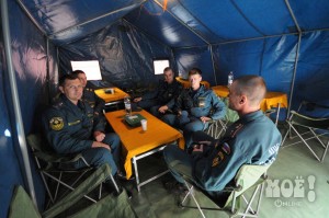 Смотр готовности воронежских спасателей для отправки на Дальний Восток