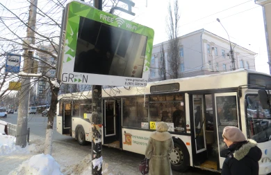 Электронные табло на воронежских остановках могут заработать весной
