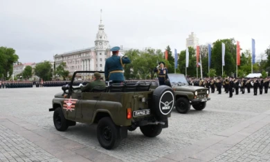 Сегодня днём дороги в центре Воронежа снова перекроют из-за репетиции парада