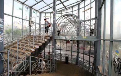 Мэрию не тревожит ужасный вид перехода у автовокзала Воронежа