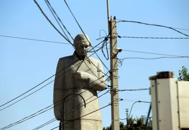 Мэр Воронежа пообещал освободить памятник Кольцову от проводов
