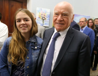 В Воронеже Лео Бокерия повстречался с девушкой, которой спас жизнь