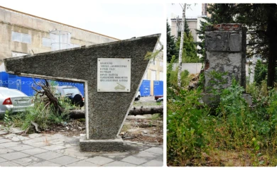 Памятники исчезали с территории завода им. Коминтерна и раньше
