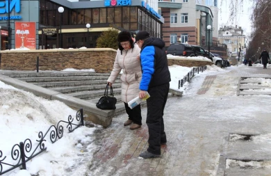 Больше полутора тысяч воронежцев пострадали из-за гололёда за неделю
