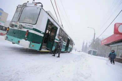 Один человек пострадал в массовом ДТП с троллейбусом в центре Воронежа
