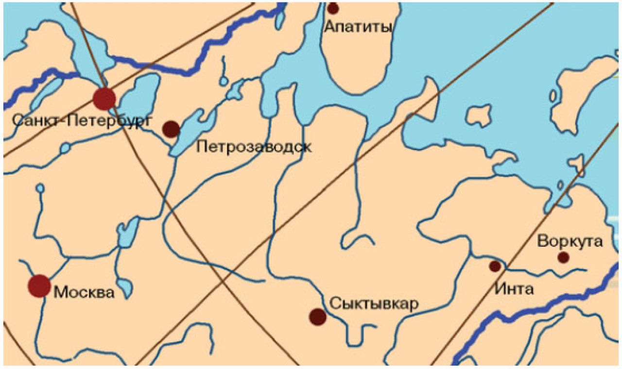 Воркута карта россии с городами